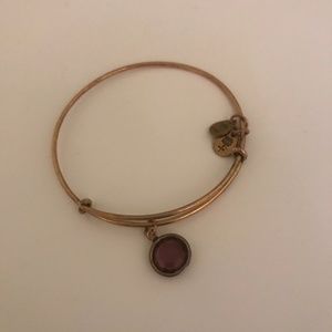 Alex and Ani purple gemstone bracelet